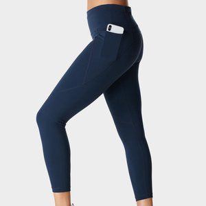 NWT Sweaty Betty Power 7/8 Workout Leggings, XS, Navy Blue